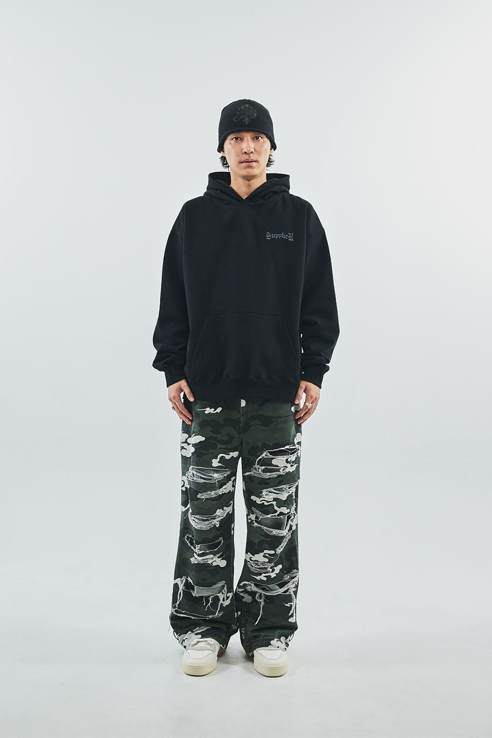 Studs Cross Hoodie
