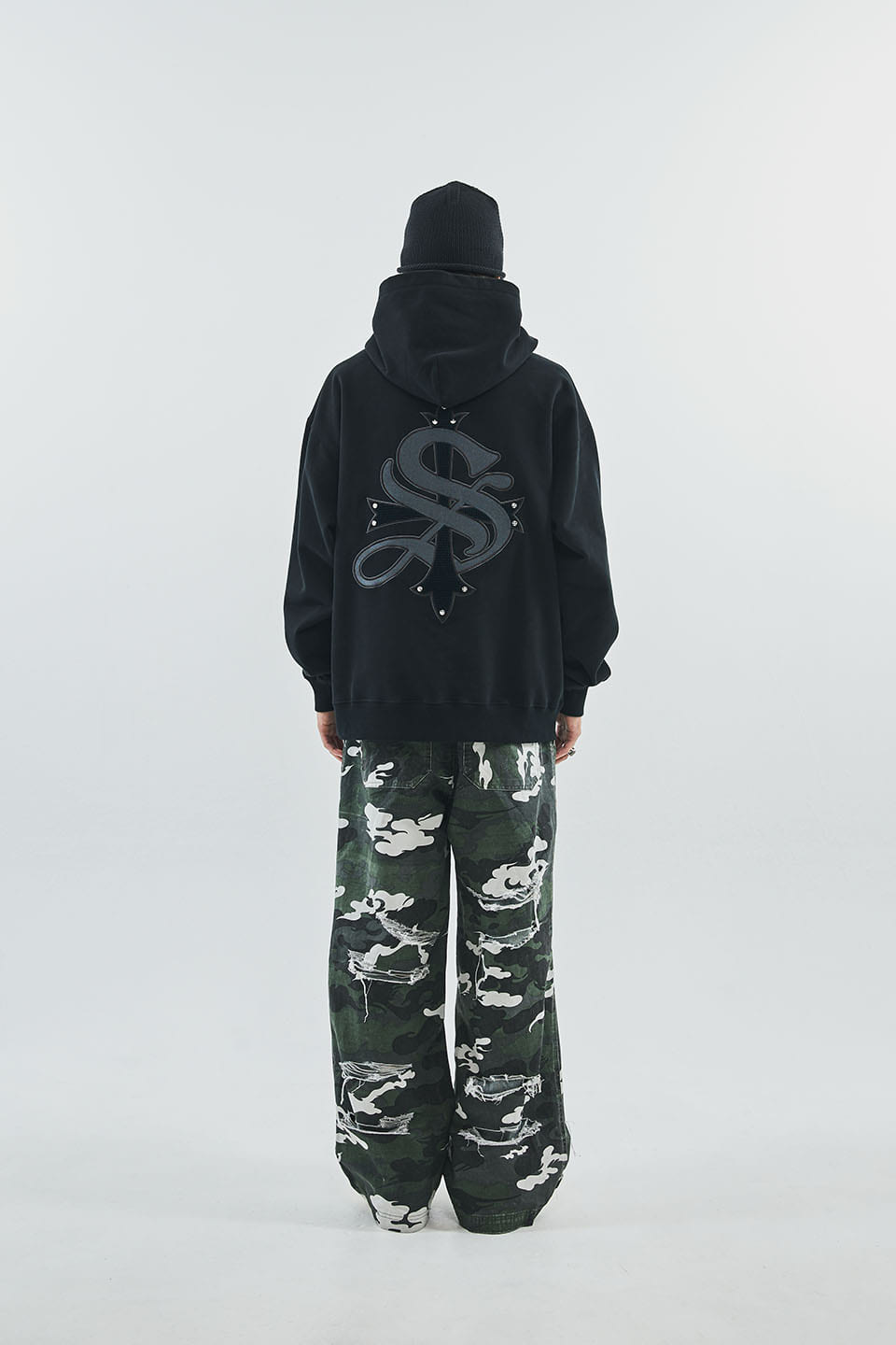 Studs Cross Hoodie