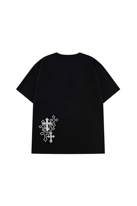 【予約販売】Multiple Cross Rhinestone Tee【7月下旬お届け】