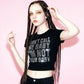 【先行予約販売】I'm Not Your Baby Cropped Tee Women's【4月上旬お届け】
