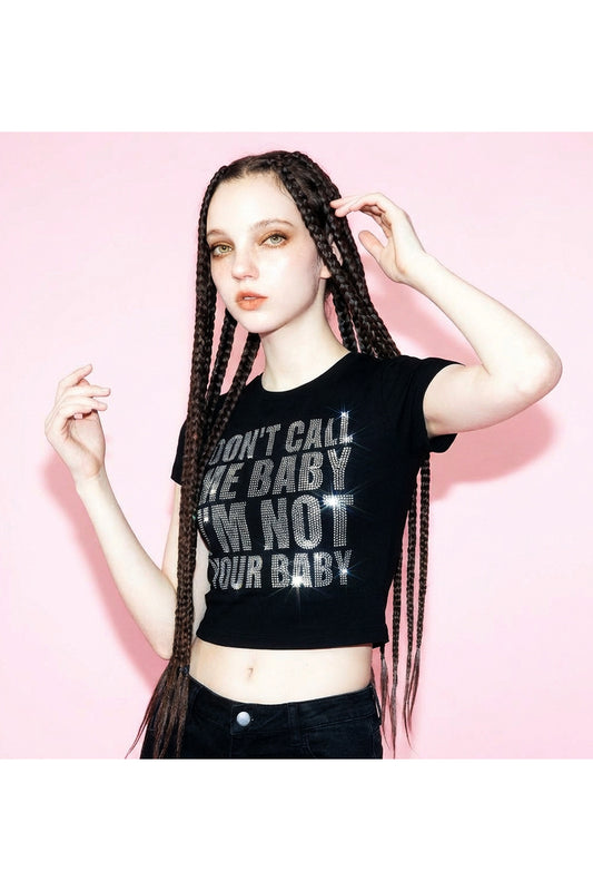 【先行予約販売】I'm Not Your Baby Cropped Tee Women's【4月上旬お届け】