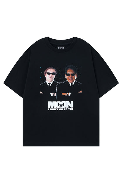 【I don't go to the moon】Agent Tee - Oversize Fit