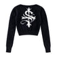 Baby Cross Cropped Mohair Knit Women'S