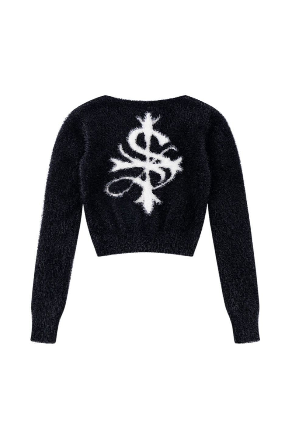 Baby Cross Cropped Mohair Knit Women'S