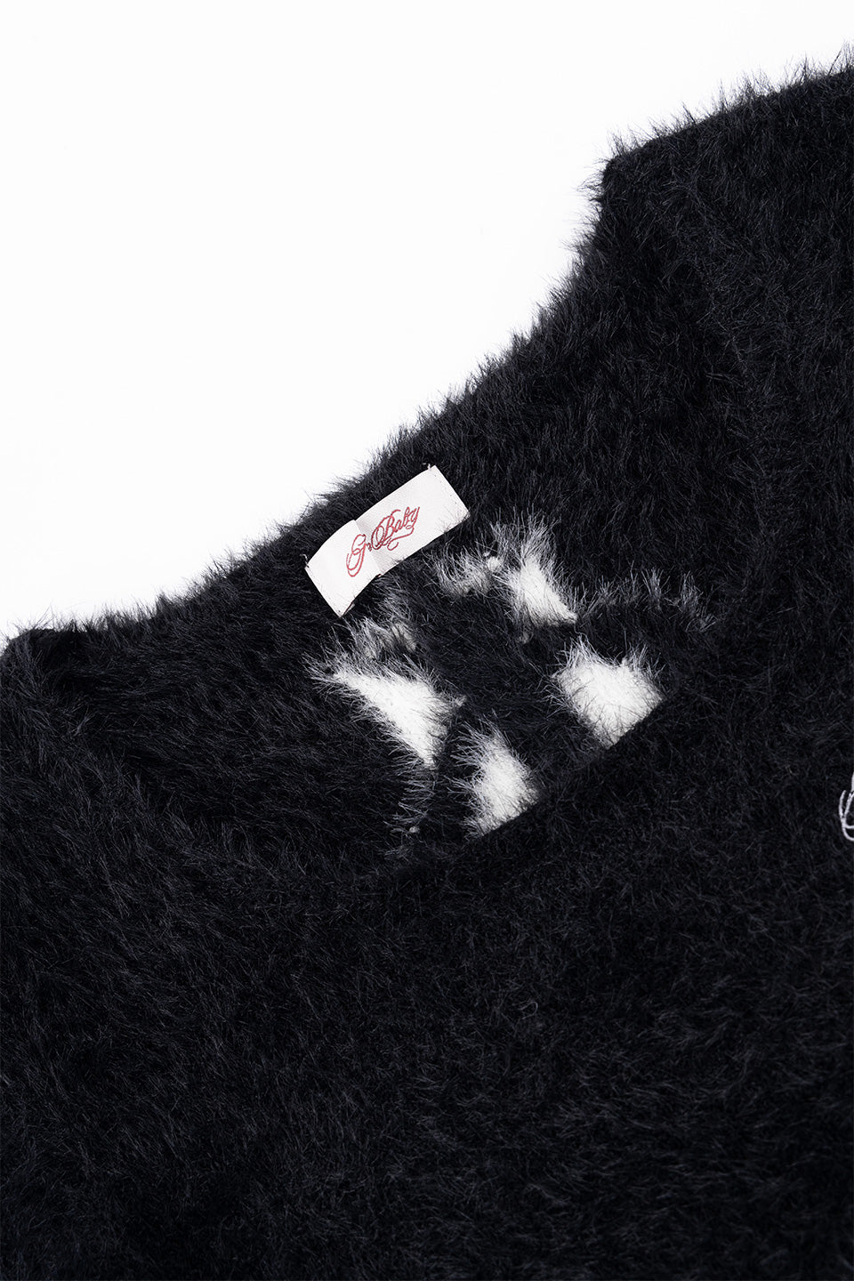 Baby Cross Cropped Mohair Knit Women'S
