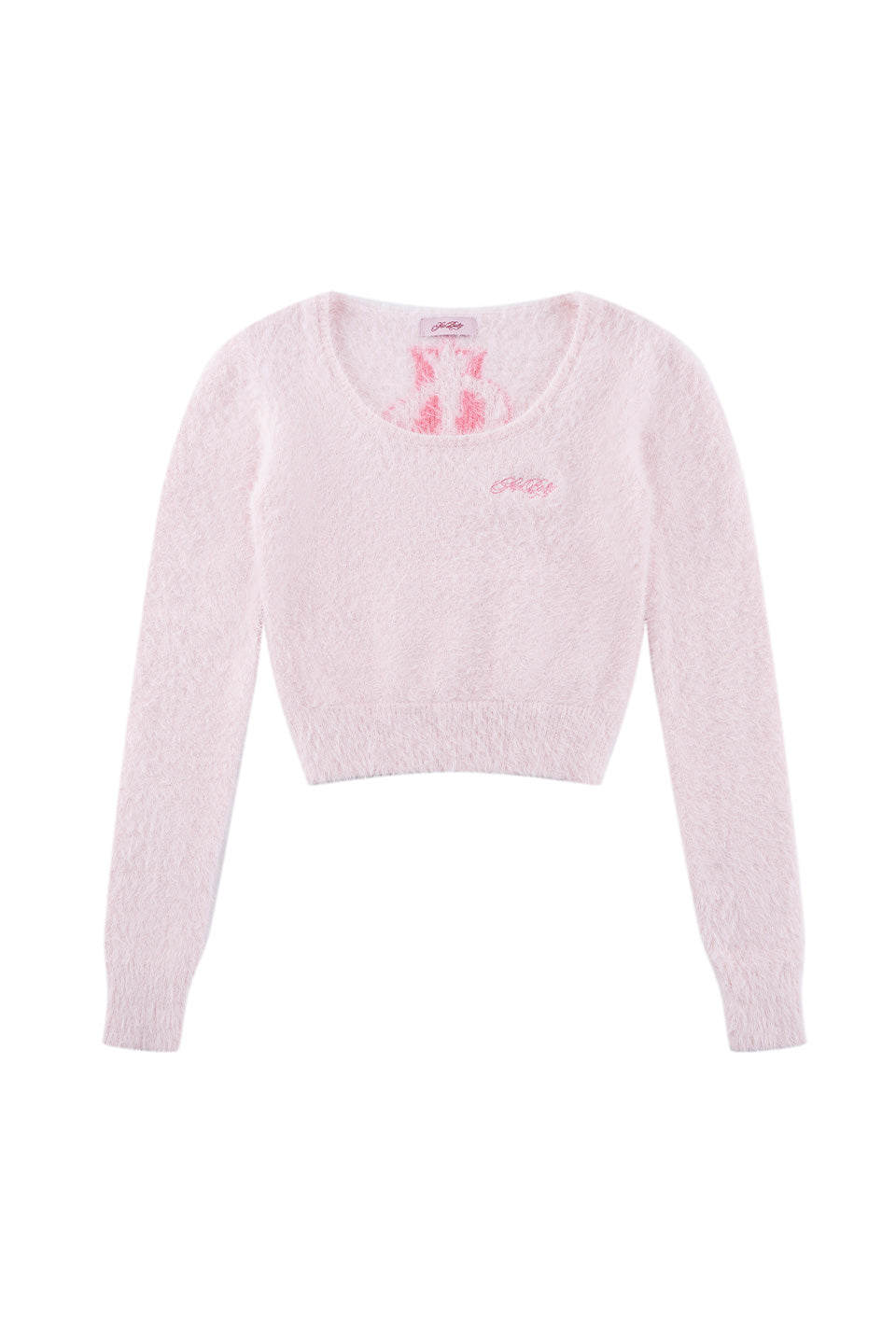 Baby Cross Cropped Mohair Knit Women'S
