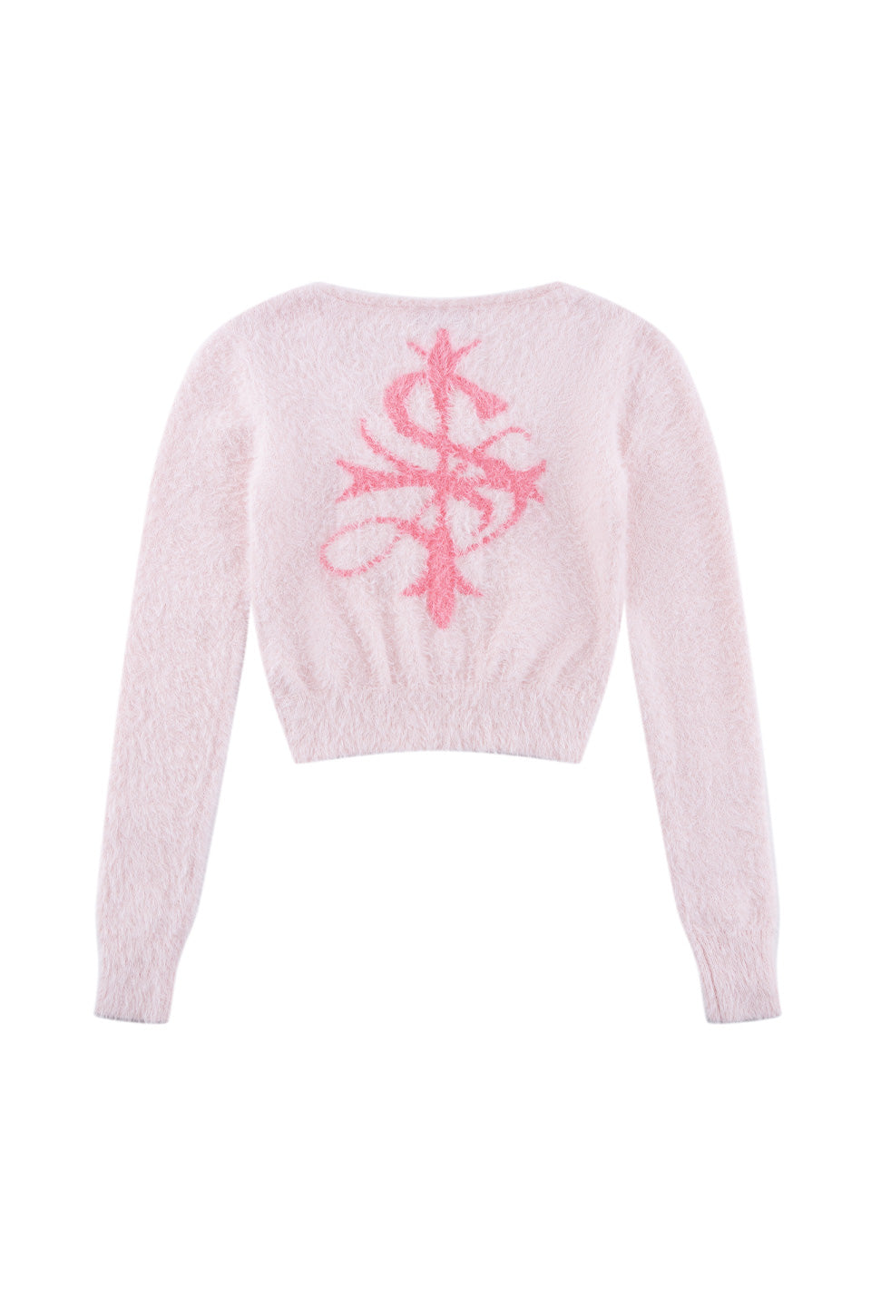 Baby Cross Cropped Mohair Knit Women'S