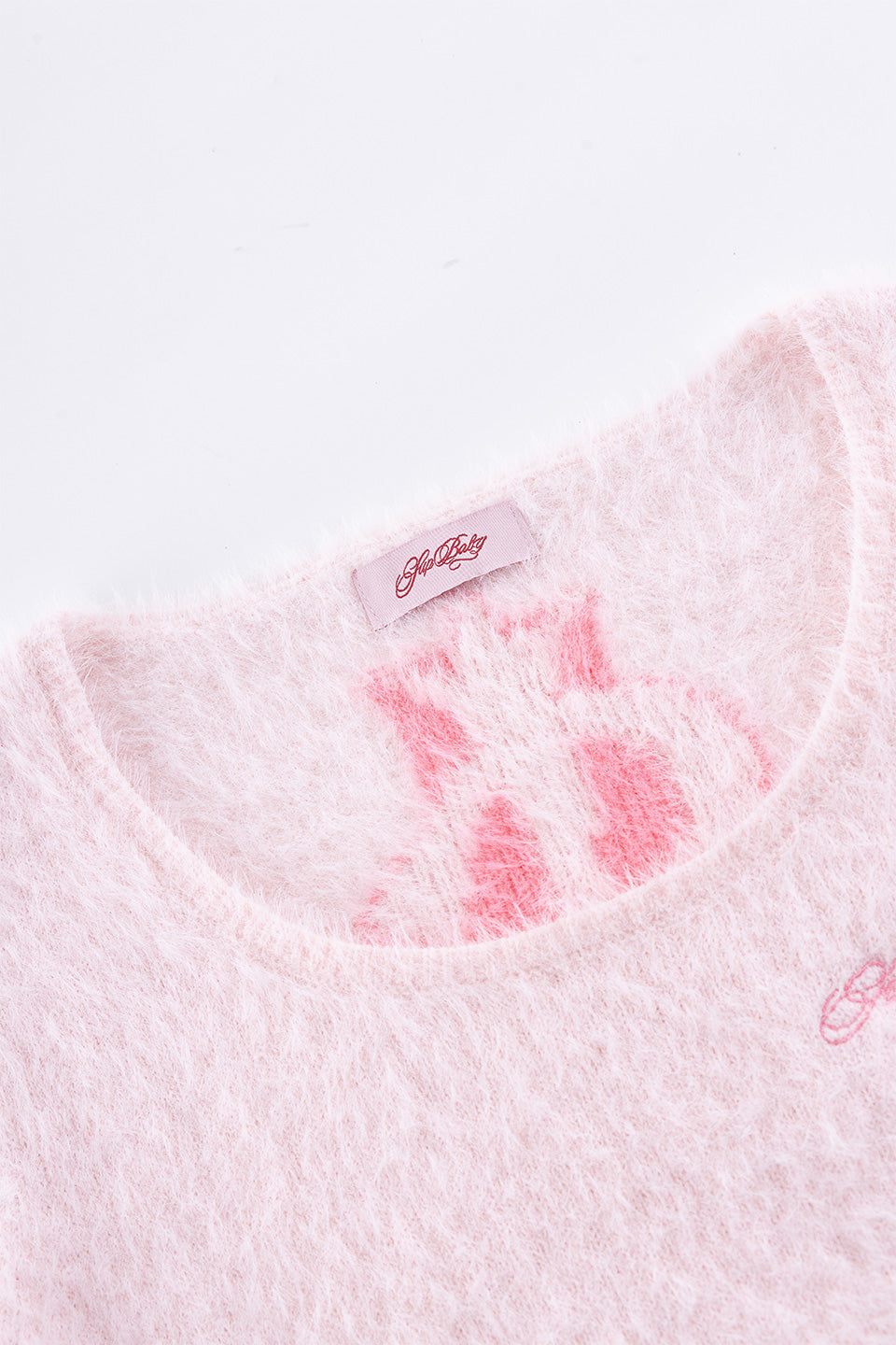 Baby Cross Cropped Mohair Knit Women'S