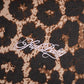 Leopard Baby Cross Fur Zip Hoodie - Cropped Fit Women'S