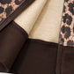 Leopard Baby Cross Fur Zip Hoodie - Cropped Fit Women'S