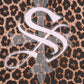 Leopard Baby Cross Fur Zip Hoodie - Cropped Fit Women'S