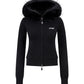 Baby Cross Fur Zip Hoodie - Tight Fit Women'S