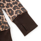 Leopard Baby Cross Fur Zip Hoodie - Tight Fit Women'S