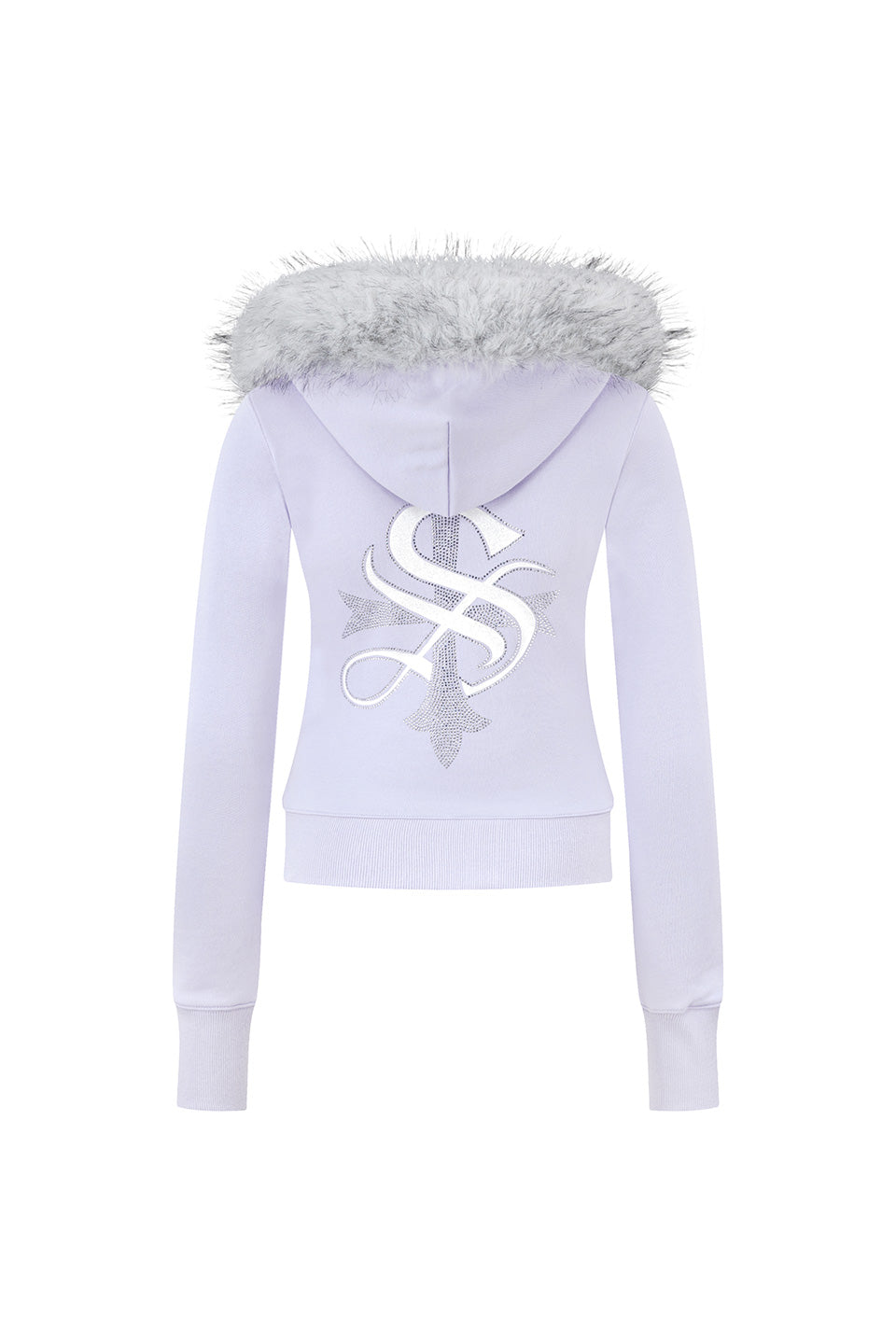 Baby Cross Fur Zip Hoodie - Tight Fit Women'S