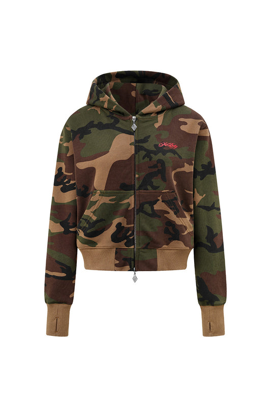 Baby Cross Zip Hoodie - Regular Fit Women's