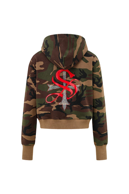 Baby Cross Zip Hoodie - Regular Fit Women's