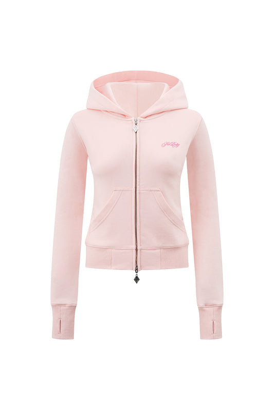 Baby Cross Zip Hoodie - Tight Fit Women's