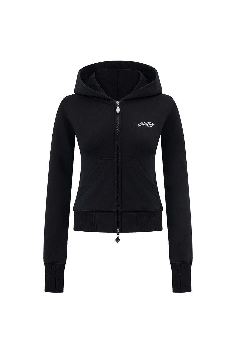 Baby Cross Zip Hoodie - Tight Fit Women's