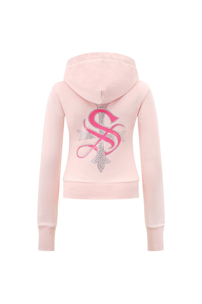 Baby Cross Zip Hoodie - Tight Fit Women's