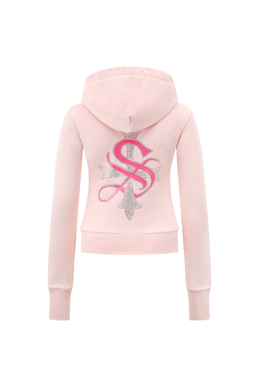 Baby Cross Zip Hoodie - Tight Fit Women's