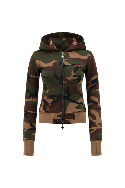 Baby Cross Zip Hoodie - Tight Fit Women's