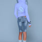 Baby Cross Fur Zip Hoodie - Tight Fit Women'S