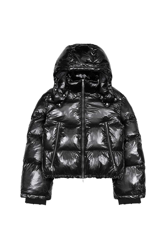 Black Basic Puffer Jacket