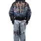 Black Grafitti Bomber Jacket