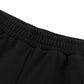 Black X Silver Allover Rhinestone Baggy Sweat Shorts