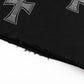 Black X Silver Allover Rhinestone Baggy Sweat Shorts