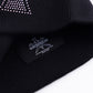 Black X Pink Cross Rhinestone Beanie