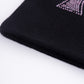 Black X Pink Cross Rhinestone Beanie