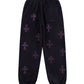 Black x Purple Cross Rhinestone Jogger