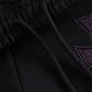 Black x Purple Cross Rhinestone Jogger