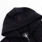 Black X Purple Cross Rhinestone Zip Hoodie