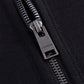Black X Purple Cross Rhinestone Zip Hoodie