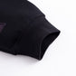 Black X Purple Cross Rhinestone Zip Hoodie