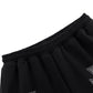 Black X Silver Cross Rhinestone Jogger