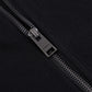 Black X Silver Cross Rhinestone Zip Hoodie