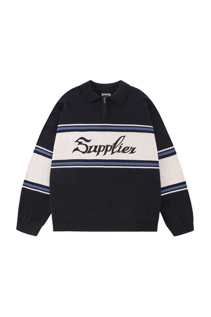 Blade Logo Half Zip Knit