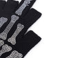 Bones Rhinestone Fingerless Knit Grove