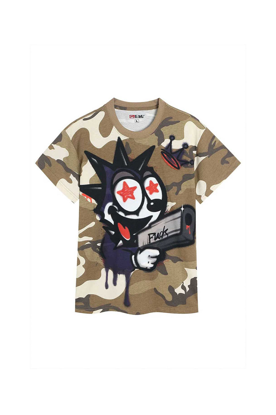 Boom! Felix Camo Graffiti Tight T-Shirt