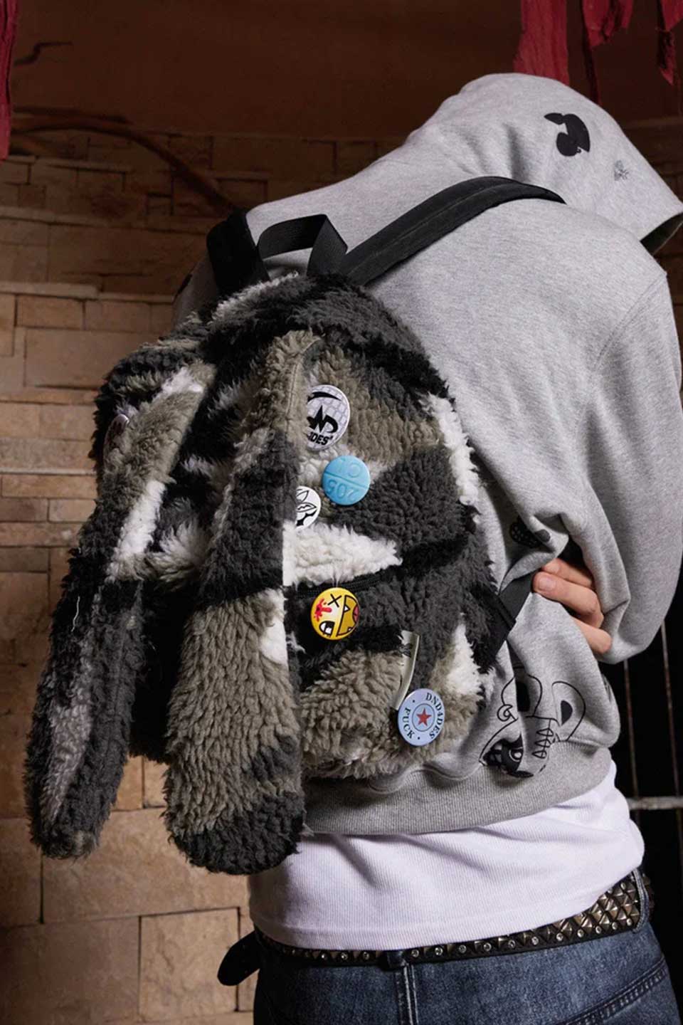 Bunny Ear Plush Backpack