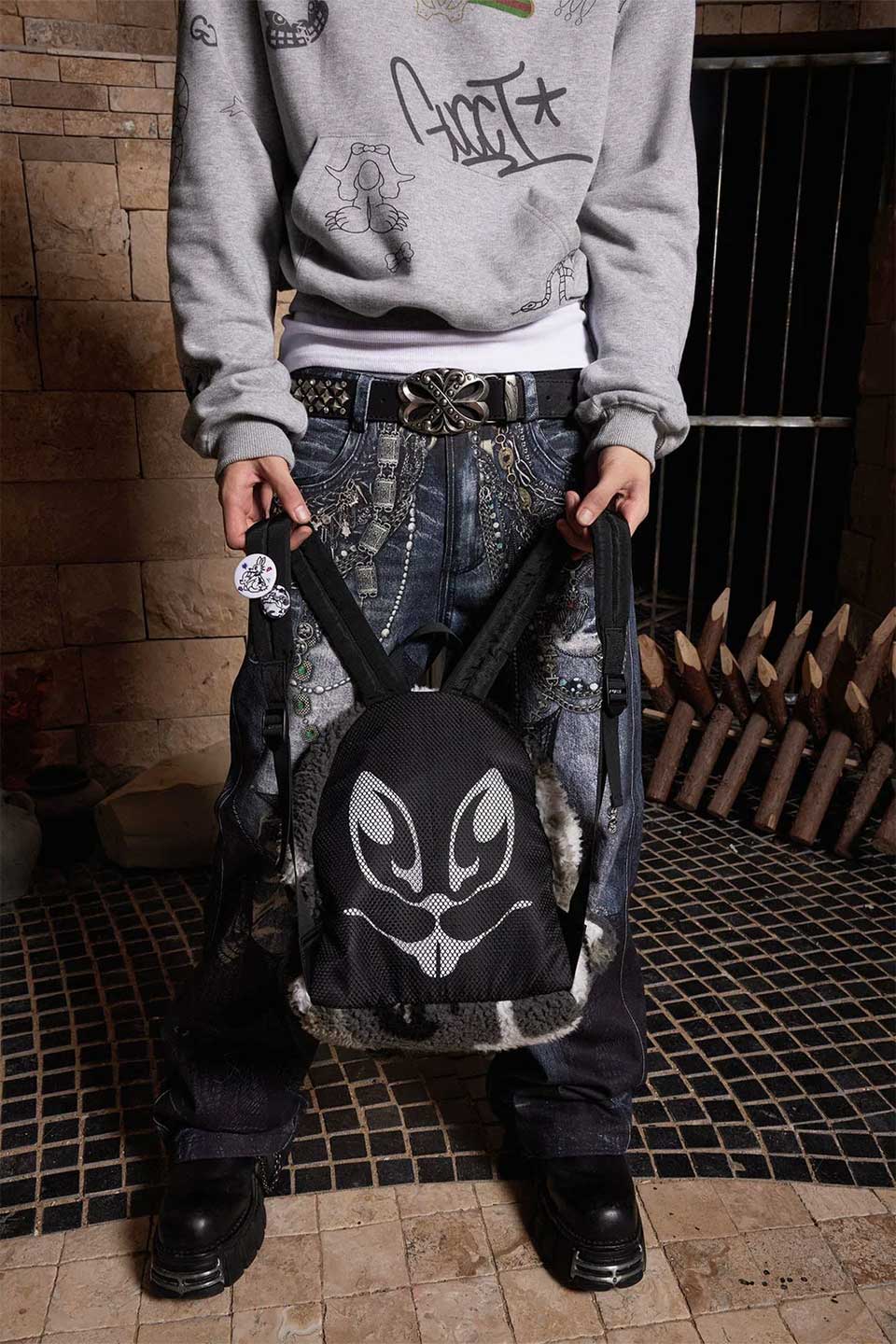 Bunny Ear Plush Backpack