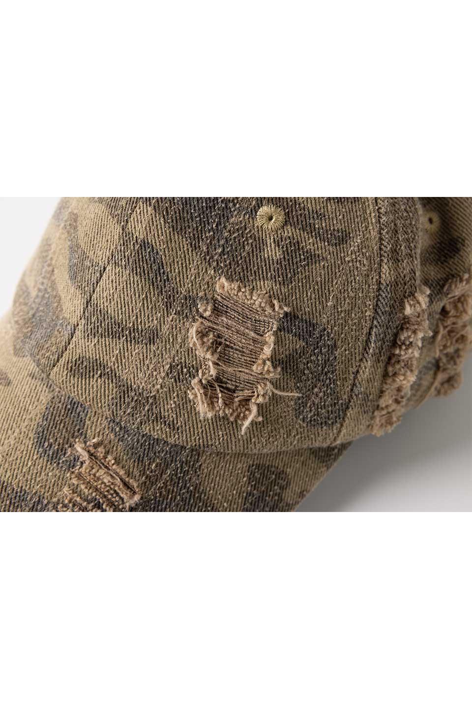 Camo Distressed Cap