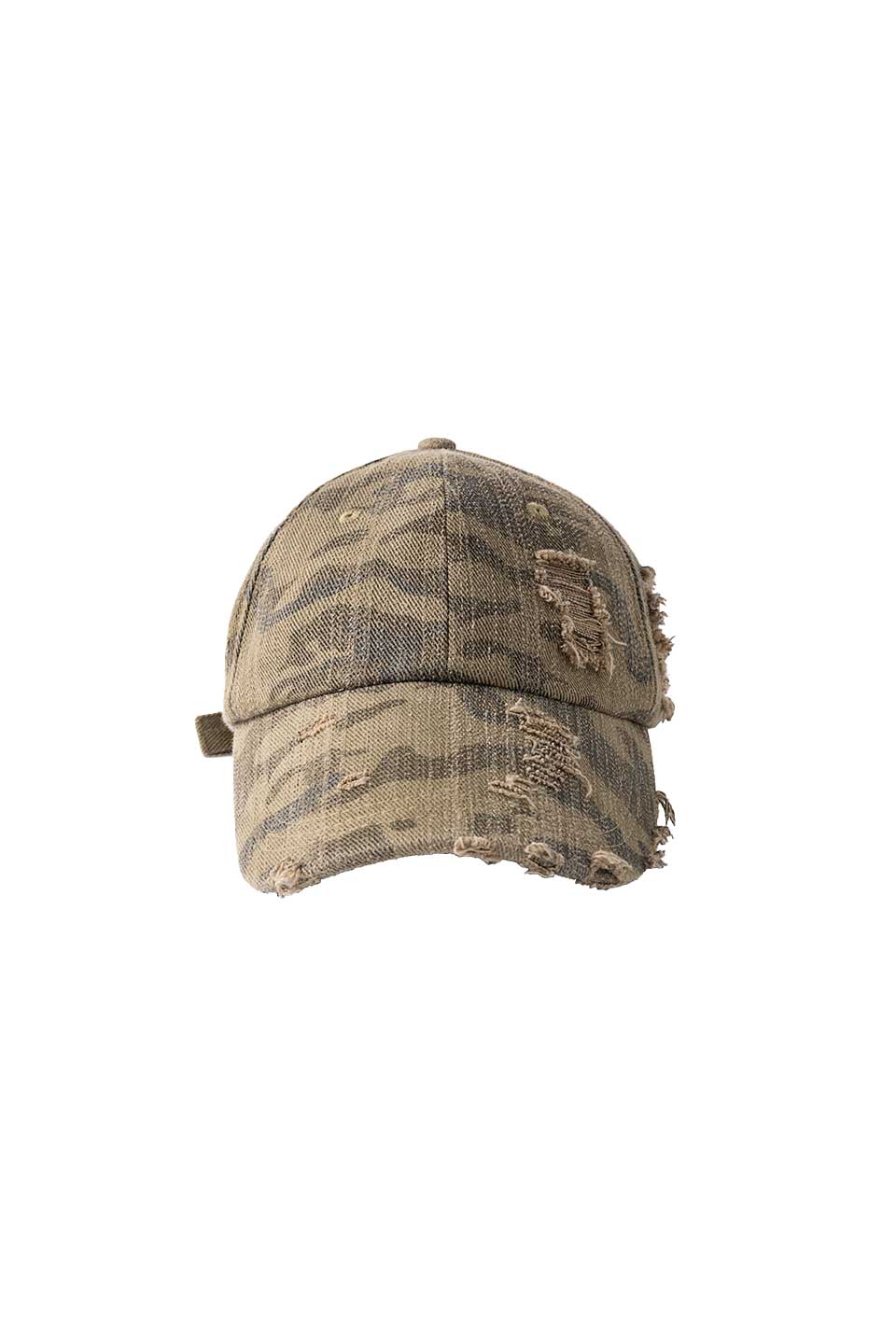 Camo Distressed Cap