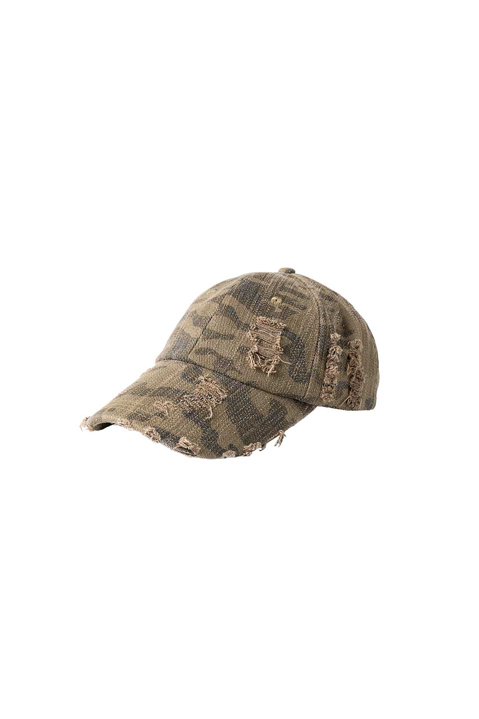 Camo Distressed Cap