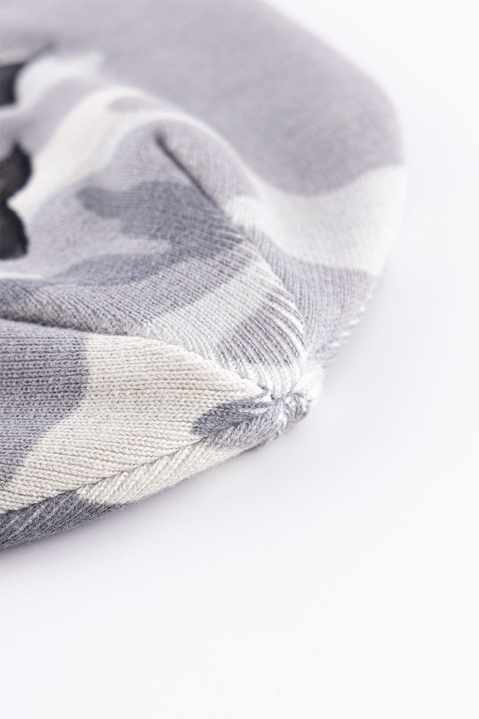 Camouflage Cross Leather Patch Beanie