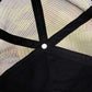 Camouflage Cross Leather Patch Mesh Cap
