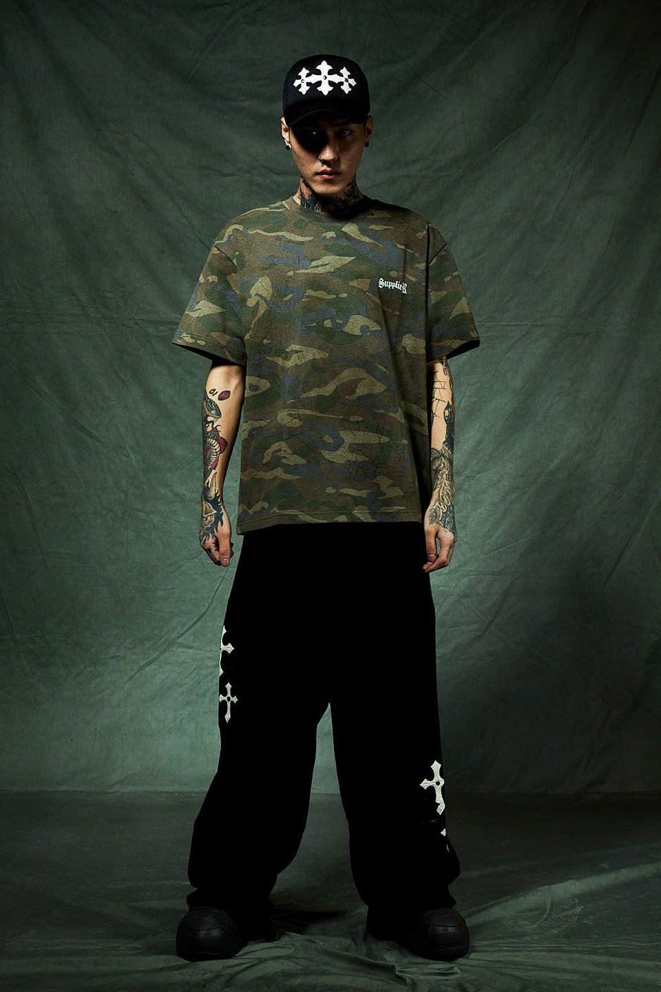 Camouflage Cross Tee